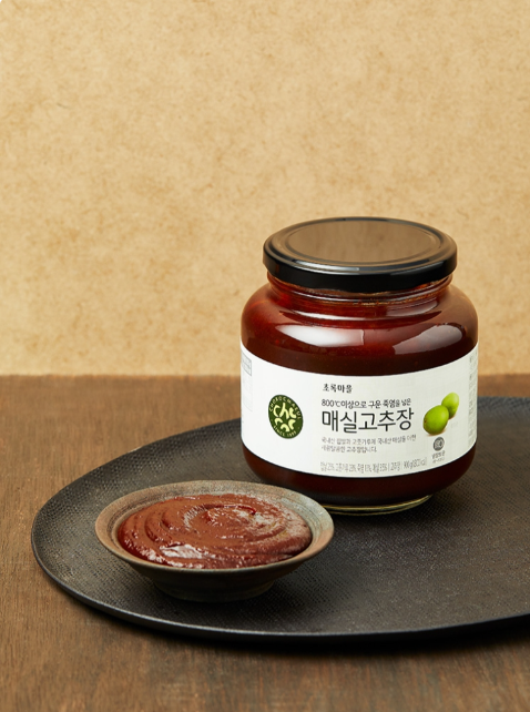 800℃이상으로 구운 죽염을 넣은 매실고추장(900g)